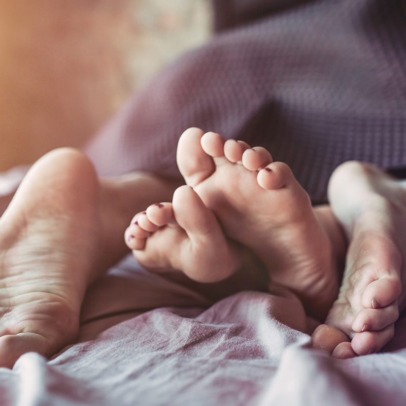 Feet coming out of the bed for sex therapy in Baton Rouge, LA